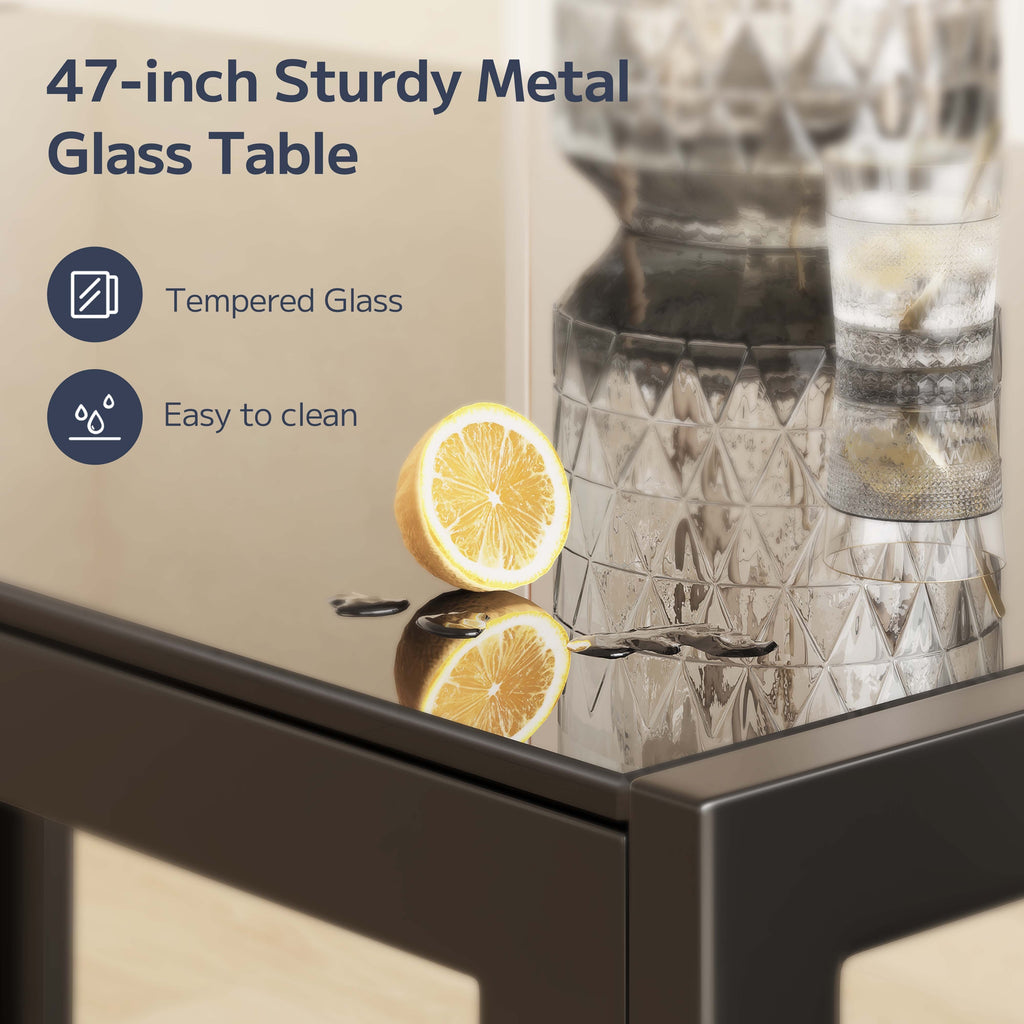Set of 5 Glass Dining Table with Chairs for 4, Modern PU Leather Furniture for Home, Kitchen, And Living Room in White